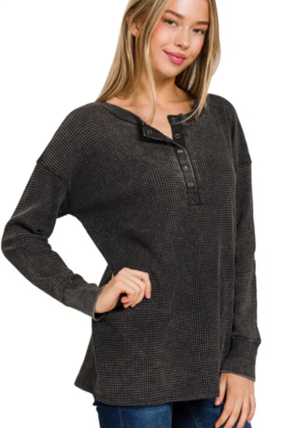 Donna Waffle Henley
