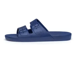 Freedom Moses Navy Slides
