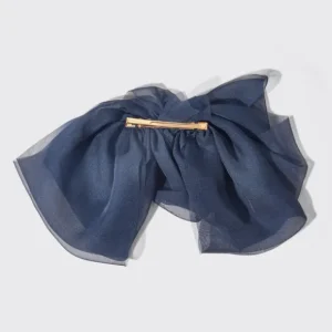Kitsch Chiffon Hair Bow Blue Orchid