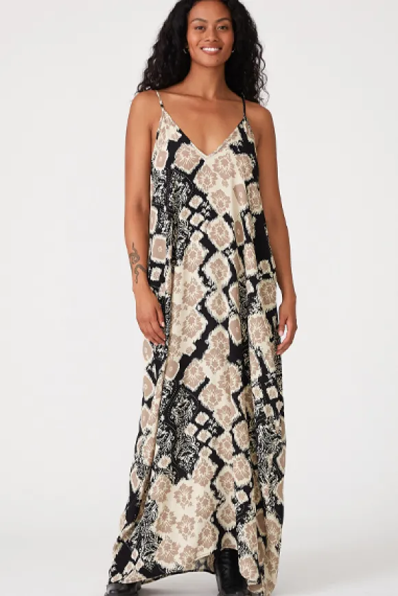 Lucy Abstract Cocoon Dress