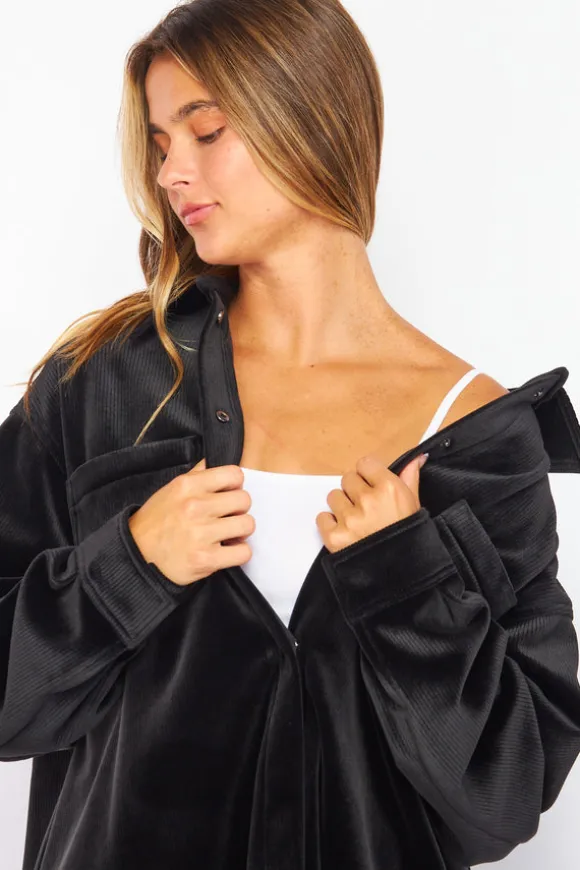 Valerie Velour Shacket