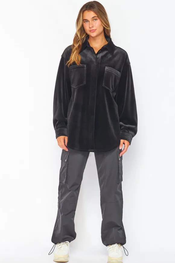 Valerie Velour Shacket